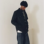 Black quilted jacket