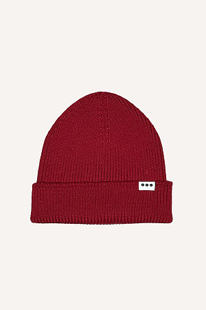 Bonnet 100 % laine mérinos rouge