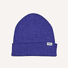 Bonnet 100 % laine mérinos violet